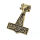 Edelstahl Anhänger Thors Hammer mit Widderkopf