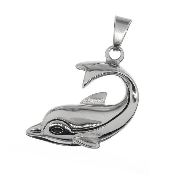 Stainless steel pendant - Dolphin