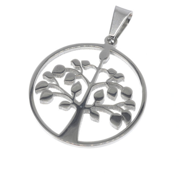 Stainless steel pendant - World tree