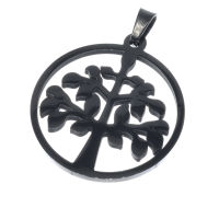 Stainless steel pendant - World tree