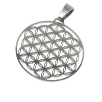 Stainless steel pendant - Flower of Life