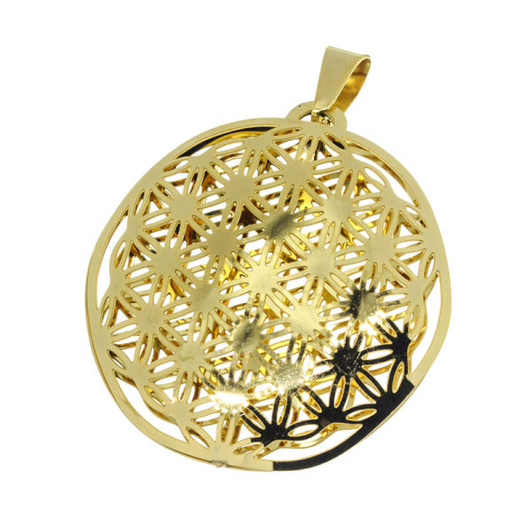 Stainless Steel Pendant - Flower of Life