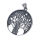 Stainless steel pendant - Yggdrasil