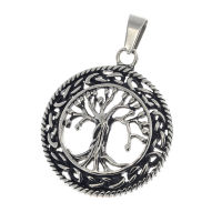 Stainless steel pendant tree Yggdrasil