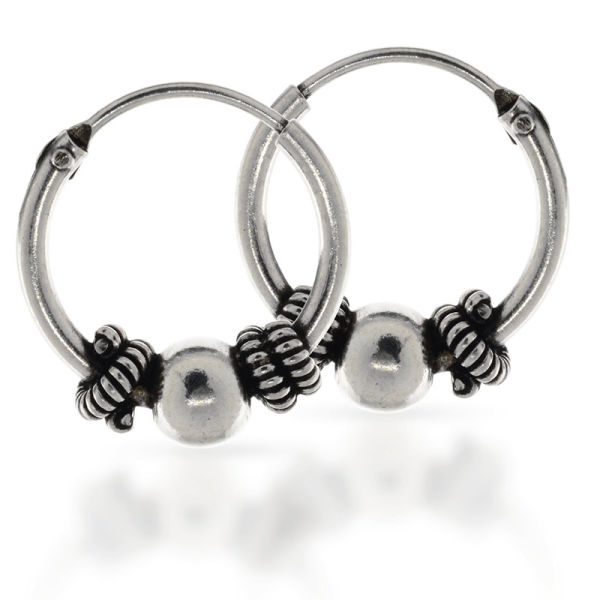 925 Sterling Silber Balicreole 12 mm