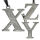 Stainlee steel Pendant - Alphabet