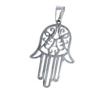 Stainless steel pendant- Hand of Fatima