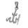 Edelstahlanhänger - Symbol  "Allah"