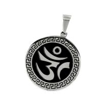 Edelstahlanhänger - Om Amulett