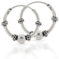 925 Sterling Silber Balicreole 16 mm