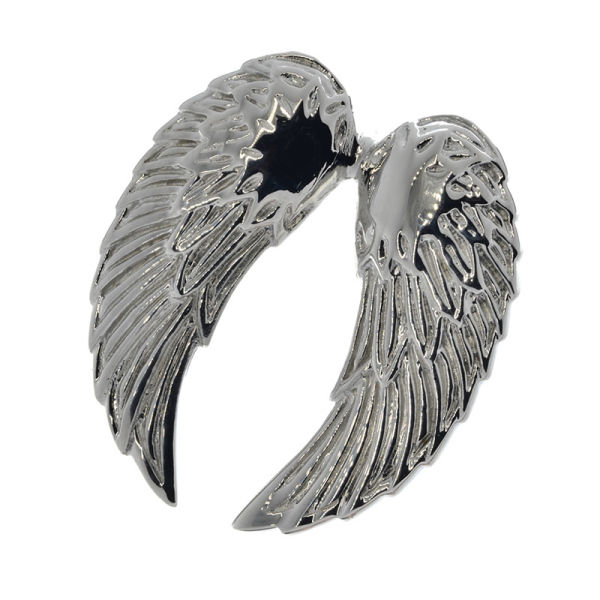 Stainless steel pendant - double wing