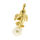 Stainless Steel Pendant – Seated Angel on Pearl-Look Sphere