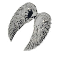 Stainless Steel Pendant – Double Wings with Open...