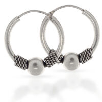 Bali-Creolen „Bella“ aus 925er Silber –...