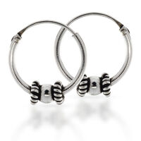 Bali-Creolen „Bumar“ aus 925er Silber –...