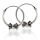 Bali-Creolen „Bumar“ aus 925er Silber – Kugel und gerillte Ringe, 11 mm (Paar)