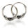 925 sterling silver Bali hoop earrings...