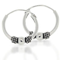 Bali-Creolen „Leonie“ aus 925er Silber...