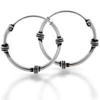 Bali-Creolen „Bamur“ aus 925er Silber –...