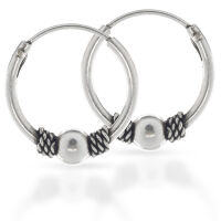 Bali-Creolen „Bemur“ aus 925er Silber –...