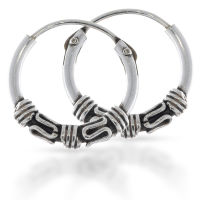 925 Sterling Silber Balicreole 12 mm