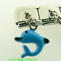 Charms - Delphin mit Anhänger