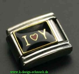 Charms - I love you Schwarz