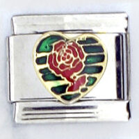 Charms - Herz mit Blume