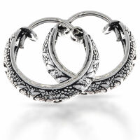 Bali-Creolen aus 925er Silber – breites...