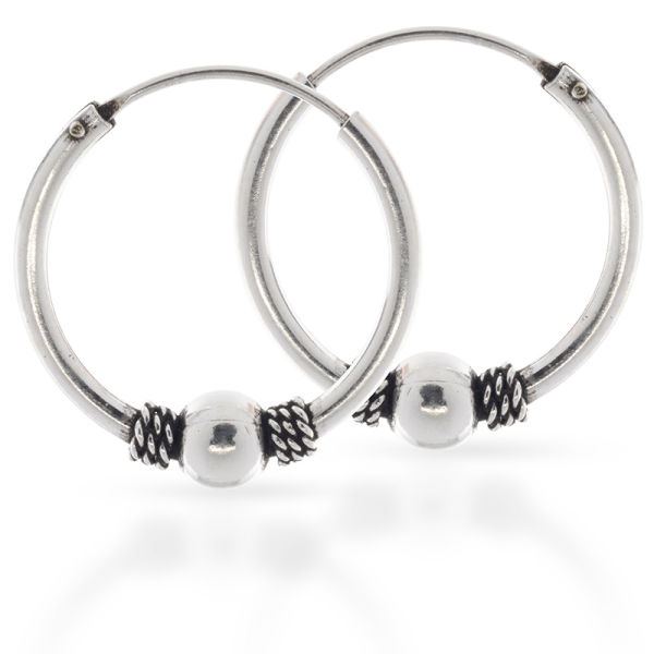 925 Sterling Silber Balicreole 19 x 2 mm