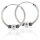 Bali Hoop Earrings in 925 Sterling Silver – Bead and Rope Detail, 19 mm (Pair)