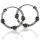Bali Hoop Earrings “Chaos” in 925 Sterling Silver – Braided Bands, 16 mm (Pair)