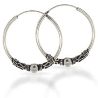 925 sterling silver balicreole 29 mm "Cratos