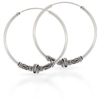 Bali-Creolen „Creos“ aus 925er Silber –...