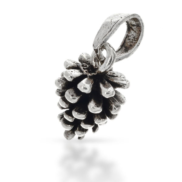 925 Sterling silver pendant - pine cone