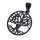 Stainless steel pendant - Yggdrasil PVD-Black