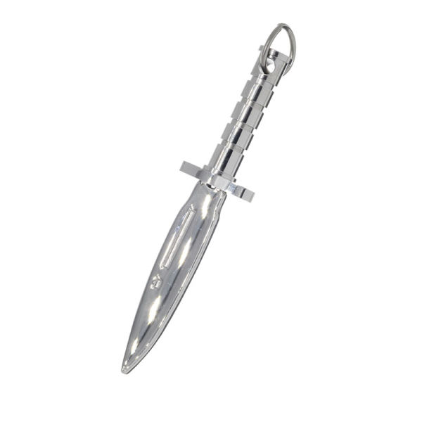 Edelstahlanhänger - Dolch Stahl