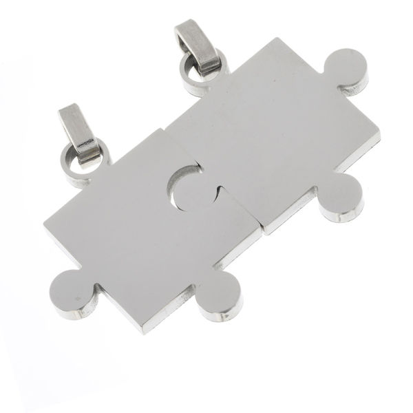 Stainless steel pendant puzzle polished