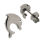 Stainless steel earring - dolphin