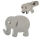Edelstahlohrstecker Elefant
