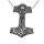 Edelstahlanhänger – Thors Hammer Keltic mit Kreuzdetail