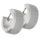 Stainless steel earrings - hinged hoop earrings with diamond finish