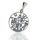 925 Sterling Silberanhänger - Pentagramm