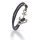Lederarmband geflochten Schwarz - Anker aus Edelstahl Stahl