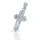 925 Sterling Silberanhänger - Kreuz mit Cubic Zirkonia "Stan"