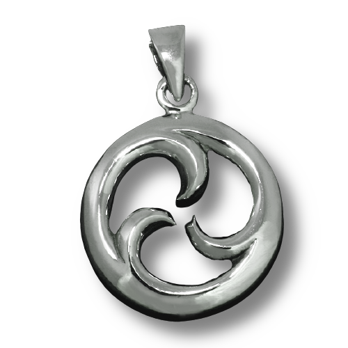 925 Sterling Silberanhänger - Porowhita Maori