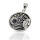 925 Sterling Silver Pendant – Sun, Moon and Stars with Decorative Stone