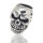 925 Sterling silver beard bead - skull "Herwald"