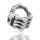 925 Sterling silver beard bead - skeleton hand "Willi"