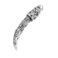 Stainless steel pendant – Decorated tooth shape